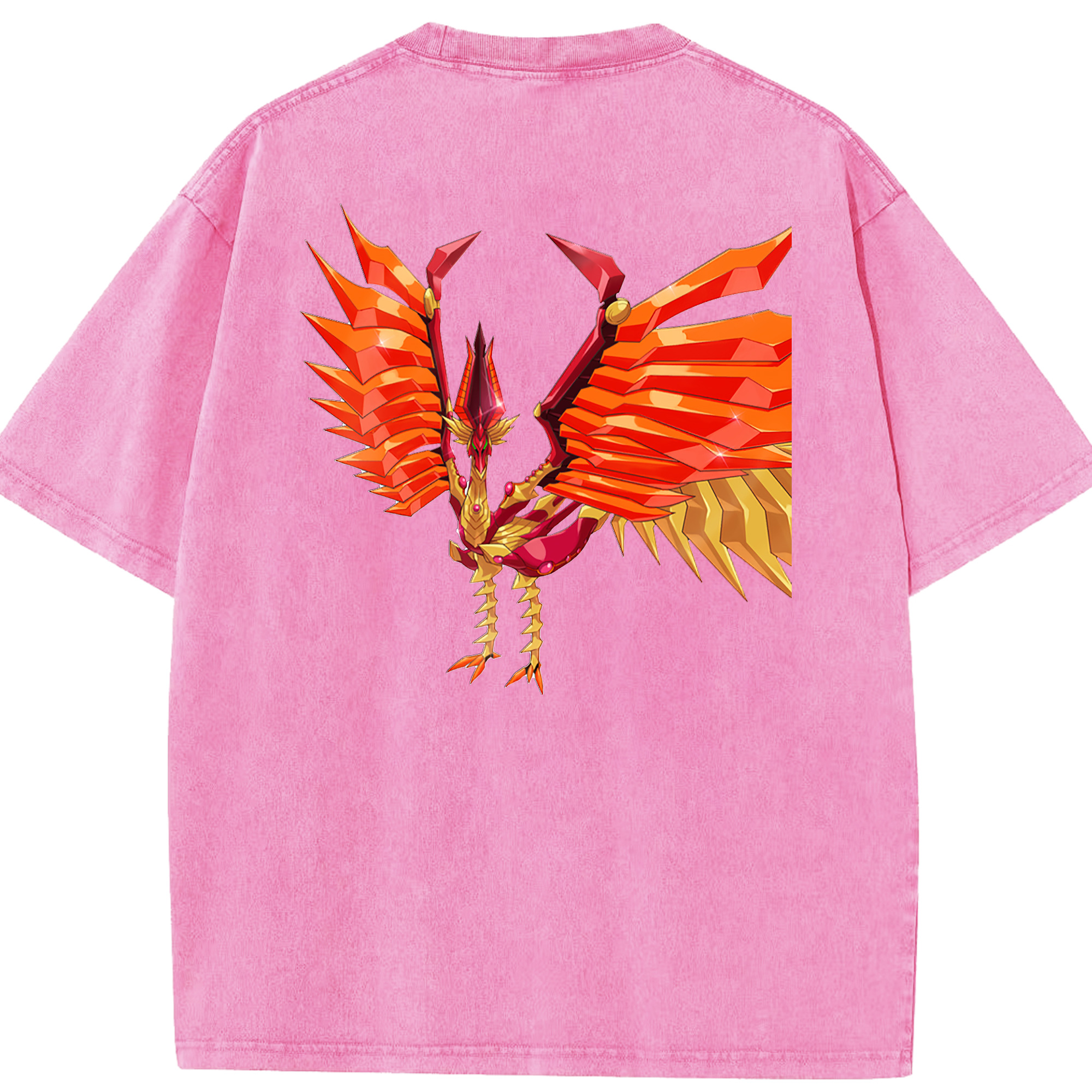 （画像用） 遊☆戯☆王 Yu-Gi-Oh! 綿100% ヴィンテージ風 半袖Tシャツ（背面プリント）